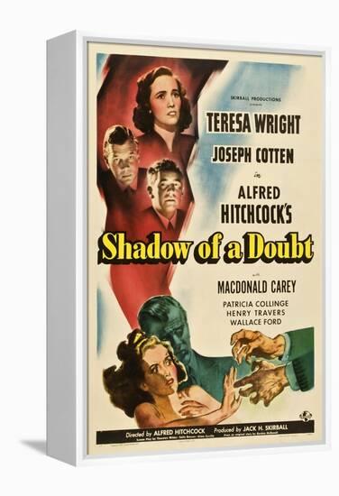 Shadow of a Doubt, 1943, Directed by Alfred Hitchcock-null-Framed Premier Image Canvas