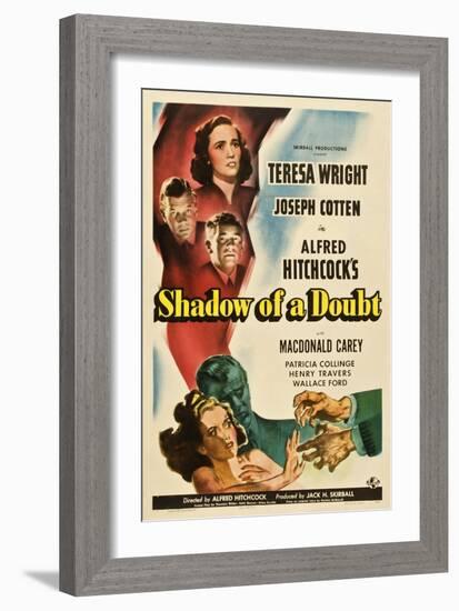 Shadow of a Doubt, 1943, Directed by Alfred Hitchcock-null-Framed Giclee Print