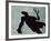 Shadow of a Male Tennis Player Playing Tennis-null-Framed Photographic Print