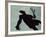 Shadow of a Male Tennis Player Playing Tennis-null-Framed Photographic Print