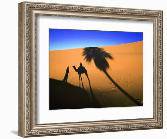 Shadow of Camel and Palm Tree-Martin Harvey-Framed Photographic Print