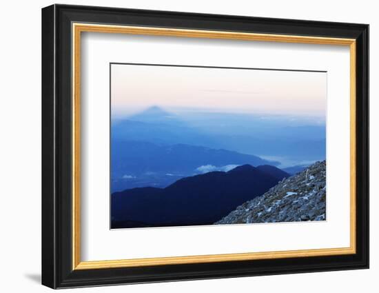 Shadow of Mount Vihren, 2945m, Pirin National Park, UNESCO World Heritage Site, Bansko, Bulgaria, E-Christian Kober-Framed Photographic Print