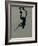 Shadow of Tennis Player in Action-null-Framed Photographic Print