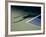 Shadow of Tennis Player Serving-null-Framed Photographic Print