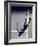 Shadow of Tennis Player Serving-null-Framed Photographic Print