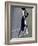 Shadow of Tennis Player Serving-null-Framed Photographic Print