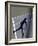 Shadow of Tennis Player Serving-null-Framed Photographic Print