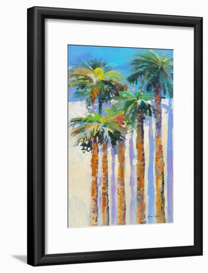 Shadow Palms II-Jane Slivka-Framed Premium Giclee Print