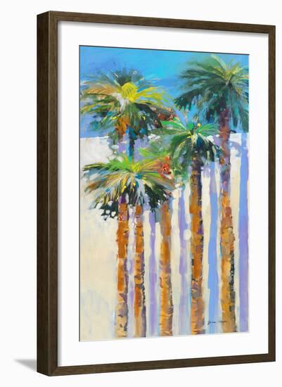 Shadow Palms II-Jane Slivka-Framed Premium Giclee Print