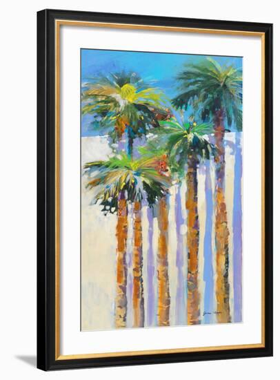 Shadow Palms II-Jane Slivka-Framed Premium Giclee Print