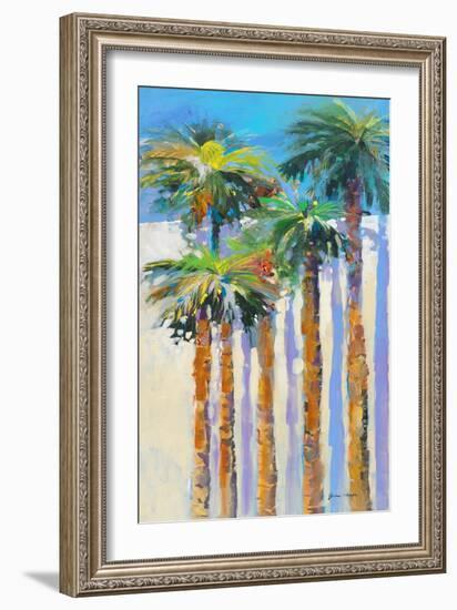 Shadow Palms II-Jane Slivka-Framed Art Print