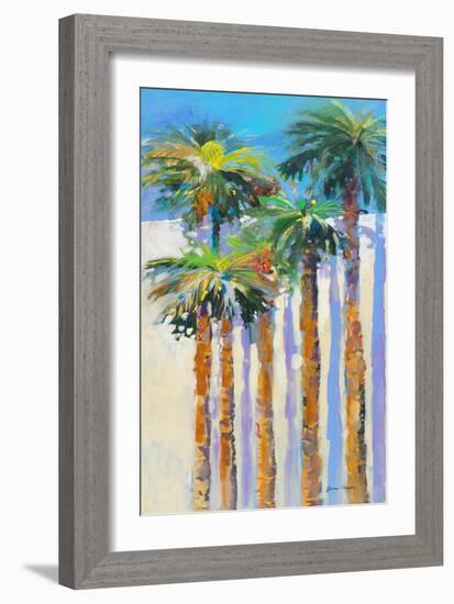 Shadow Palms II-Jane Slivka-Framed Art Print