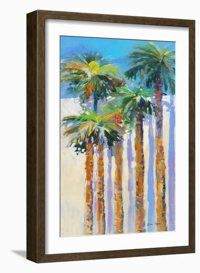 Shadow Palms II-Jane Slivka-Framed Art Print