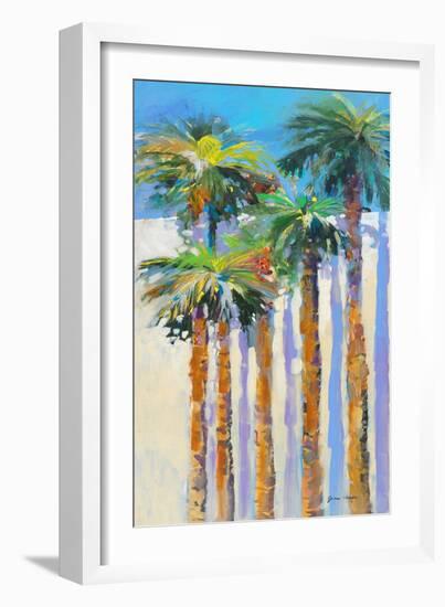 Shadow Palms II-Jane Slivka-Framed Art Print