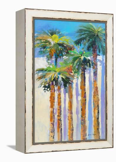 Shadow Palms II-Jane Slivka-Framed Stretched Canvas