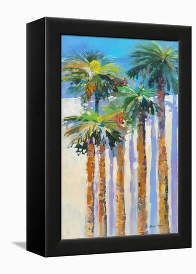 Shadow Palms II-Jane Slivka-Framed Stretched Canvas