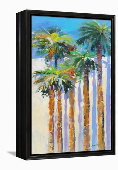 Shadow Palms II-Jane Slivka-Framed Stretched Canvas