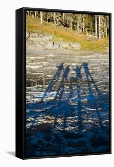 Shadow Play, Upper Geyser Basin, Yellowstone National Park-Bryan Jolley-Framed Stretched Canvas