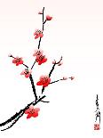 Cherry Blossom Painting-shadow216-Mounted Art Print