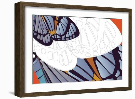 Shadowed Wing of Iris-Belen Mena-Framed Giclee Print