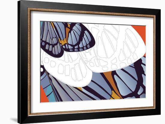 Shadowed Wing of Iris-Belen Mena-Framed Giclee Print
