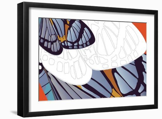 Shadowed Wing of Iris-Belen Mena-Framed Giclee Print