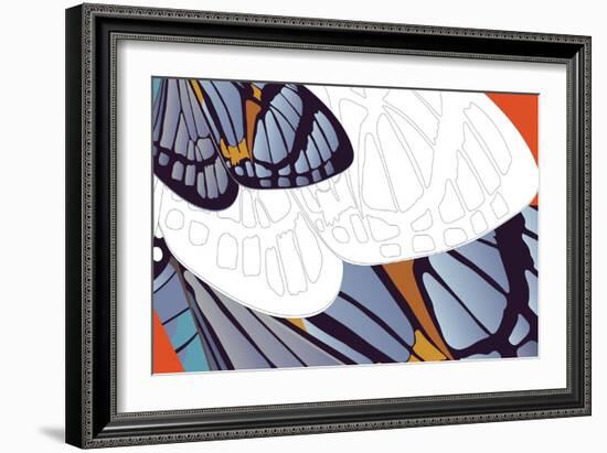 Shadowed Wing of Iris-Belen Mena-Framed Giclee Print