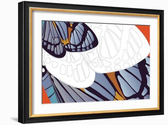 Shadowed Wing of Iris-Belen Mena-Framed Giclee Print