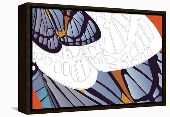 Shadowed Wing of Iris-Belen Mena-Framed Premier Image Canvas