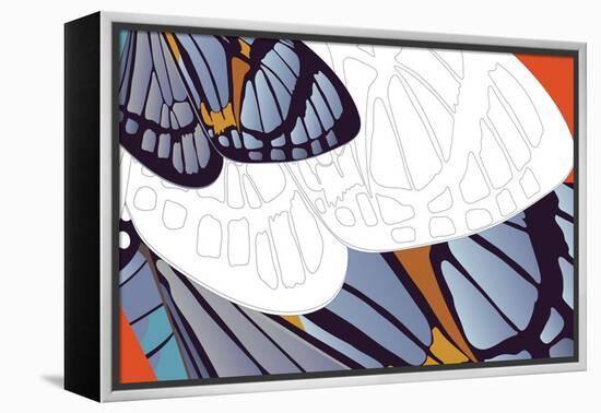 Shadowed Wing of Iris-Belen Mena-Framed Premier Image Canvas