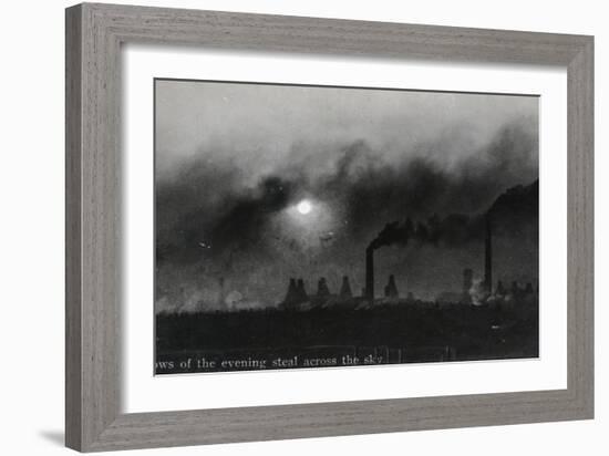 Shadows of the Evening Steal across the Sky-English Photographer-Framed Photographic Print