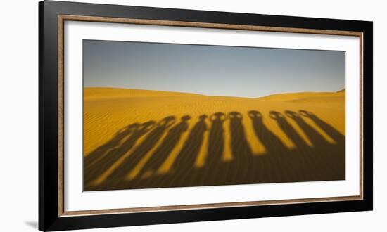 Shadows of waterbearers, Thar Desert, India-Art Wolfe-Framed Photographic Print