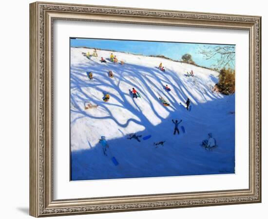 Shadows on a Hill, Monyash-Andrew Macara-Framed Giclee Print