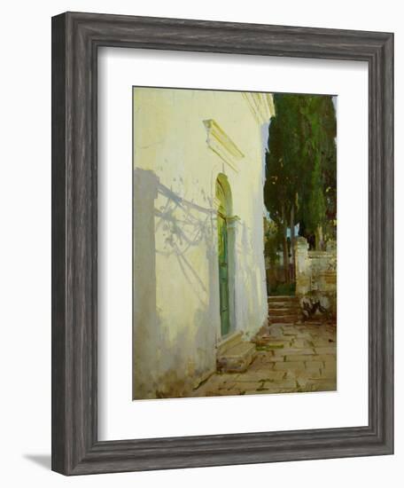 Shadows on a Wall in Corfu-John Singer Sargent-Framed Giclee Print