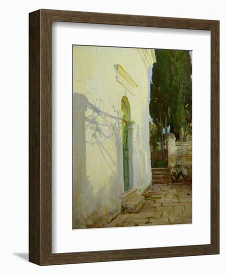 Shadows on a Wall in Corfu-John Singer Sargent-Framed Giclee Print