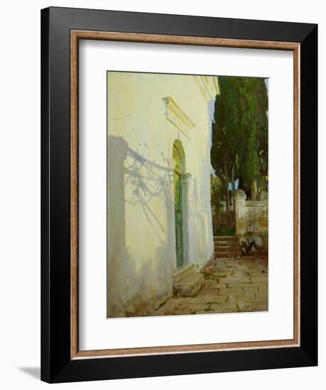 Shadows on a Wall in Corfu-John Singer Sargent-Framed Giclee Print