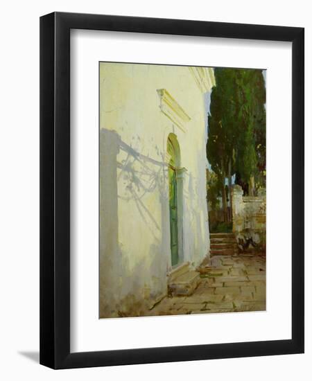 Shadows on a Wall in Corfu-John Singer Sargent-Framed Giclee Print