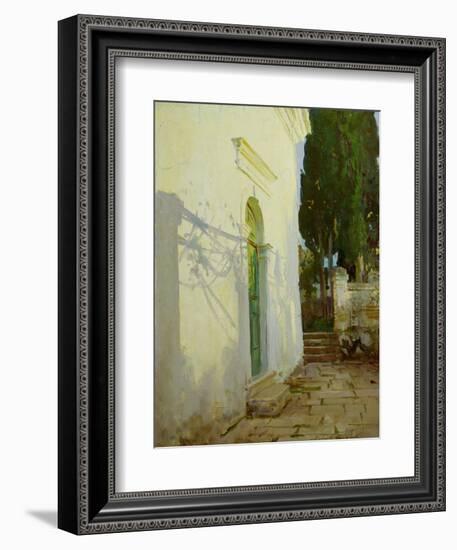 Shadows on a Wall in Corfu-John Singer Sargent-Framed Giclee Print