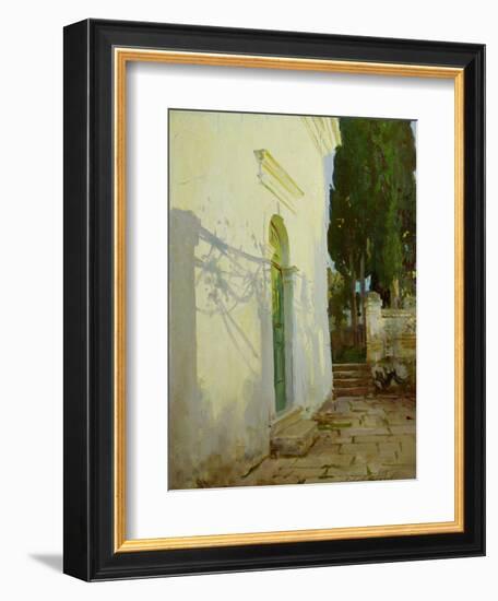 Shadows on a Wall in Corfu-John Singer Sargent-Framed Giclee Print