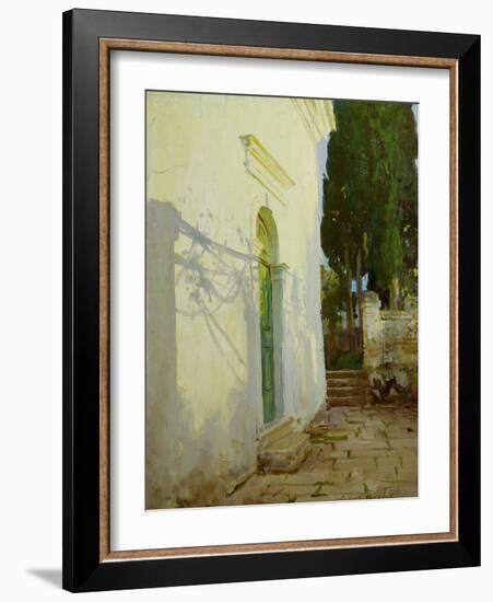 Shadows on a Wall in Corfu-John Singer Sargent-Framed Giclee Print