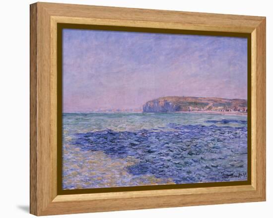 Shadows on the Sea, the Cliffs at Pourville, 1882-Claude Monet-Framed Premier Image Canvas