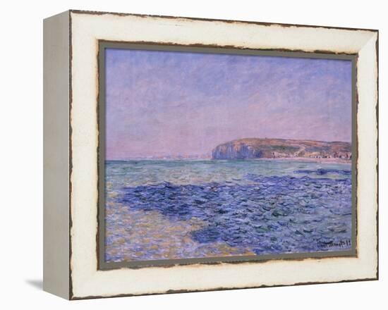 Shadows on the Sea, the Cliffs at Pourville, 1882-Claude Monet-Framed Premier Image Canvas