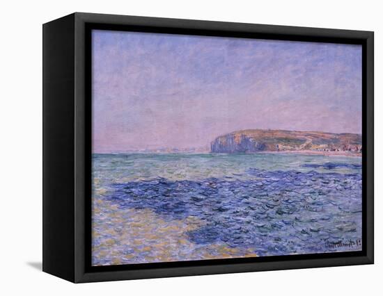 Shadows on the Sea, the Cliffs at Pourville, 1882-Claude Monet-Framed Premier Image Canvas