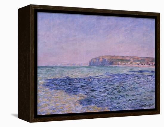 Shadows on the Sea, the Cliffs at Pourville, 1882-Claude Monet-Framed Premier Image Canvas