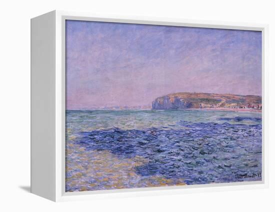 Shadows on the Sea, the Cliffs at Pourville, 1882-Claude Monet-Framed Premier Image Canvas