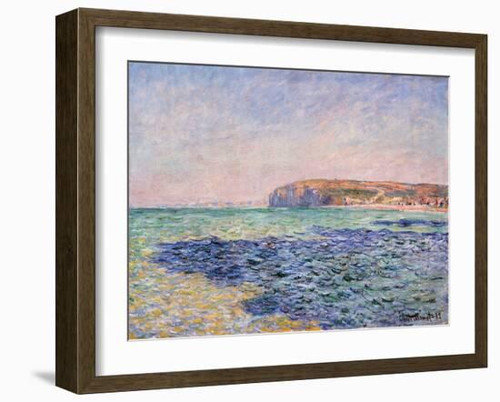Shadows on the Sea - the Cliffs at Pourville by Claude Monet-Fine Art-Framed Photographic Print