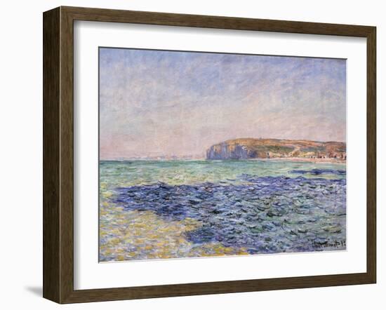 Shadows on the Sea - the Cliffs at Pourville-Claude Monet-Framed Giclee Print