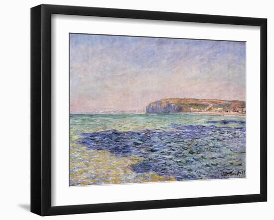 Shadows on the Sea - the Cliffs at Pourville-Claude Monet-Framed Giclee Print