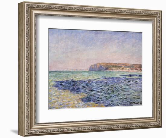 Shadows on the Sea - the Cliffs at Pourville-Claude Monet-Framed Giclee Print