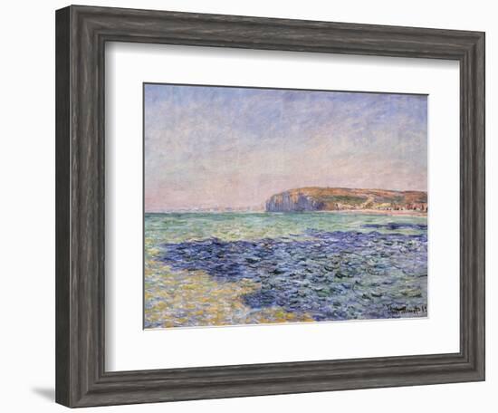 Shadows on the Sea - the Cliffs at Pourville-Claude Monet-Framed Giclee Print